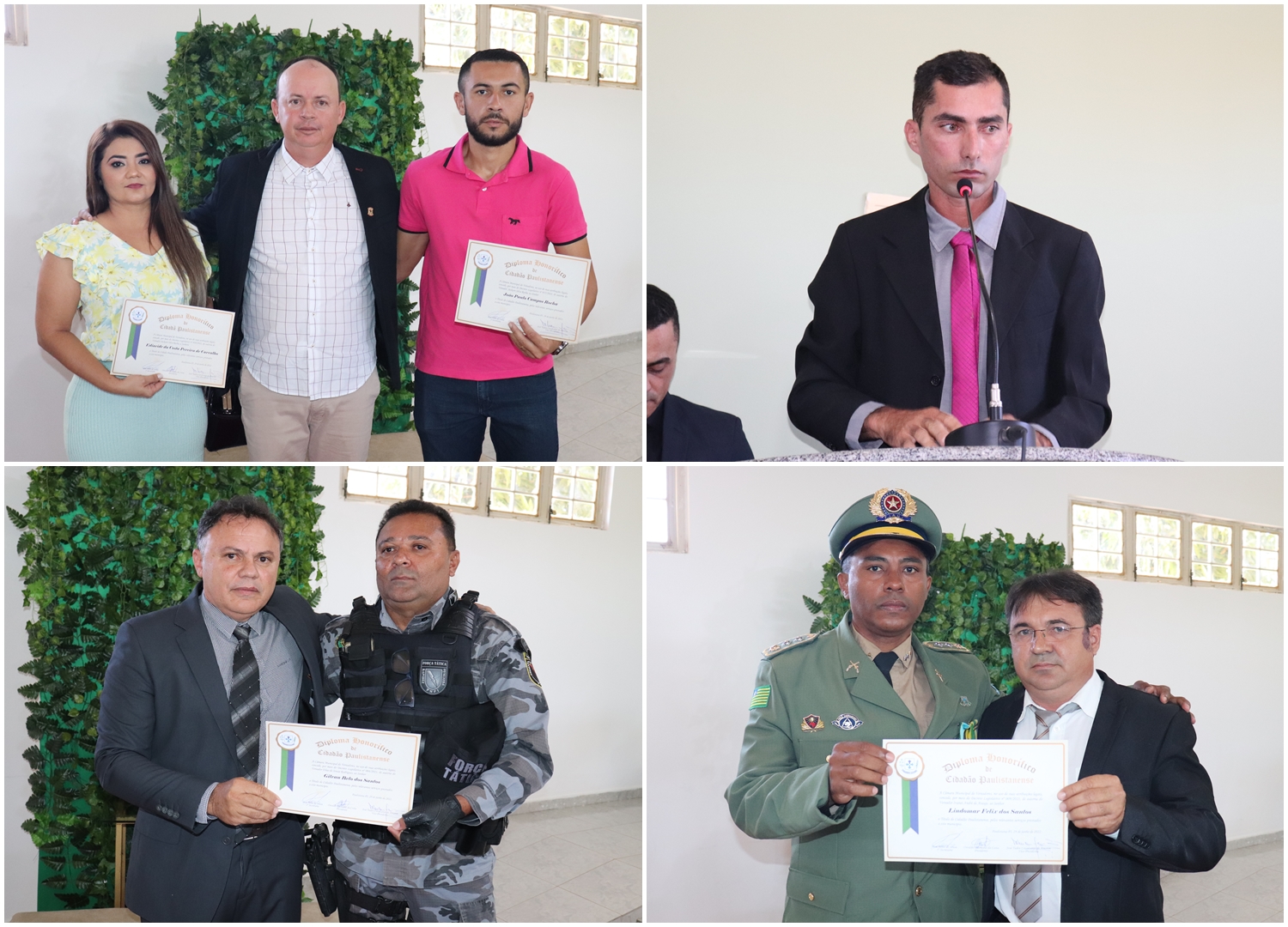 Câmara Municipal de Paulistana entrega Títulos de Cidadão Paulistanense a 24 personalidades